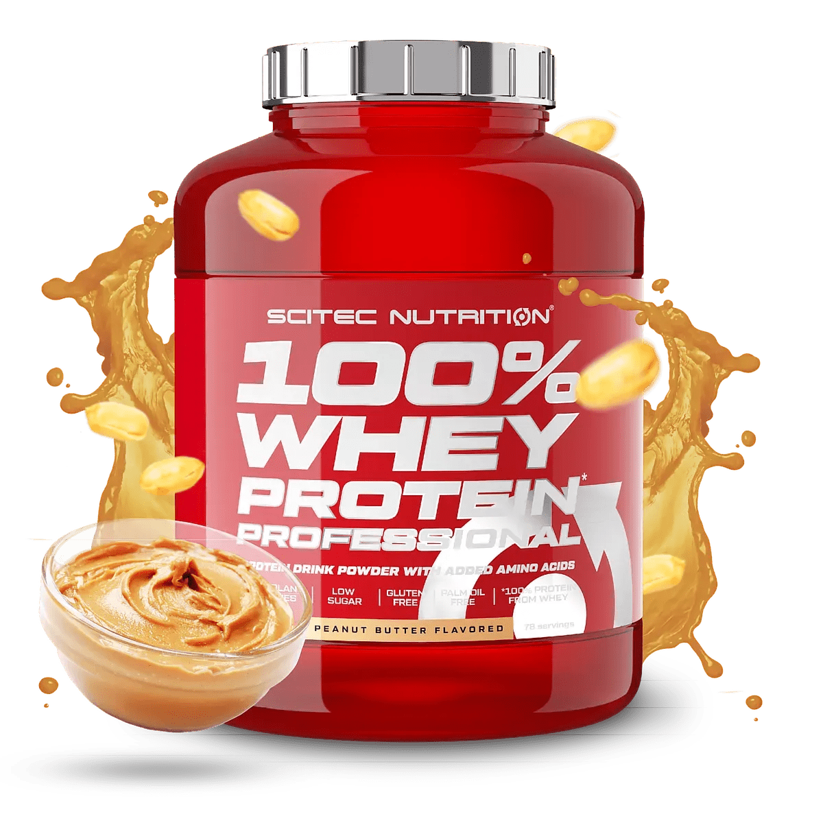 100% Whey Protein Professional (2,35 kg) Erdnussbutter - Beutejagd - Hol dir deine Beute -