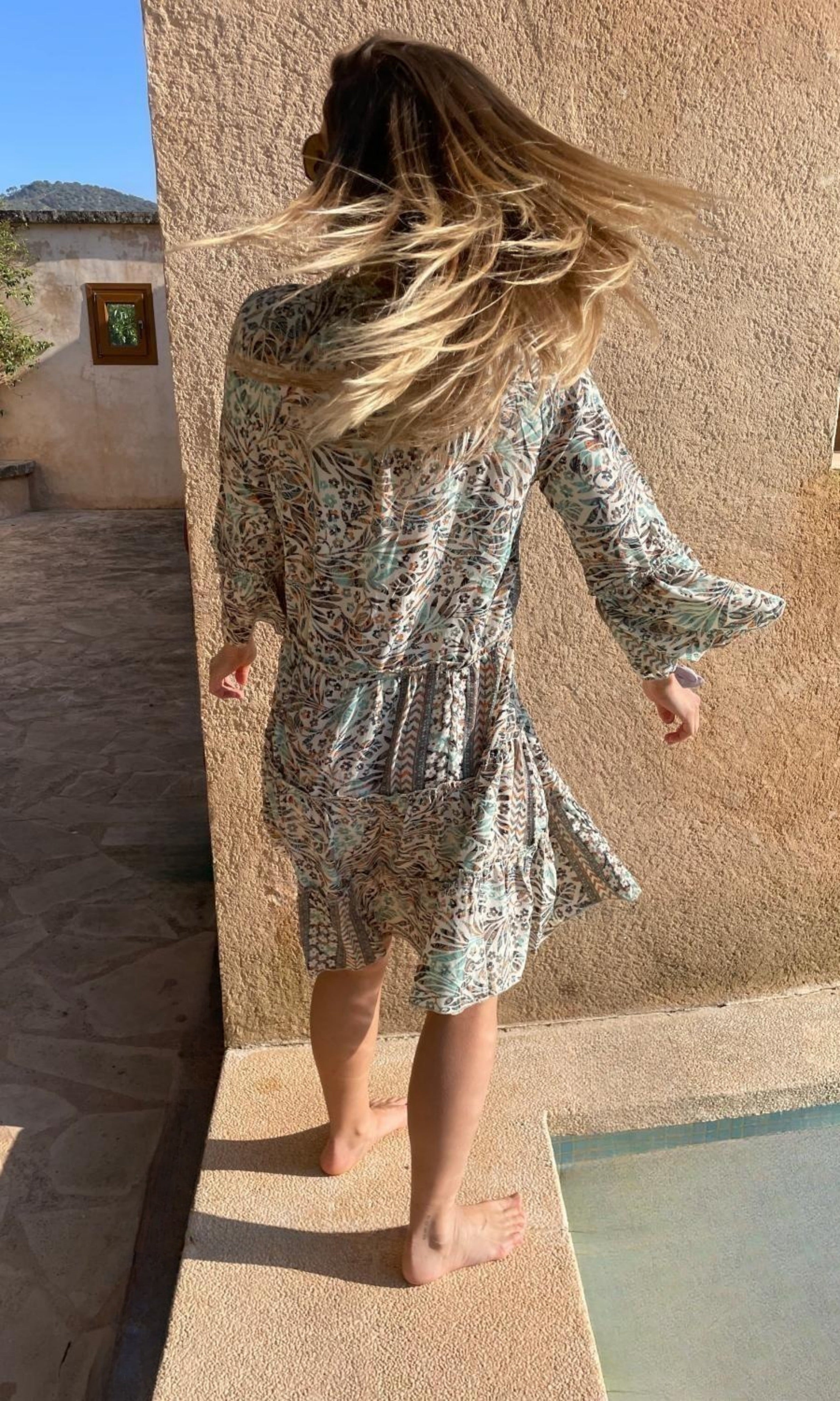 Boho Mini Kleid neu