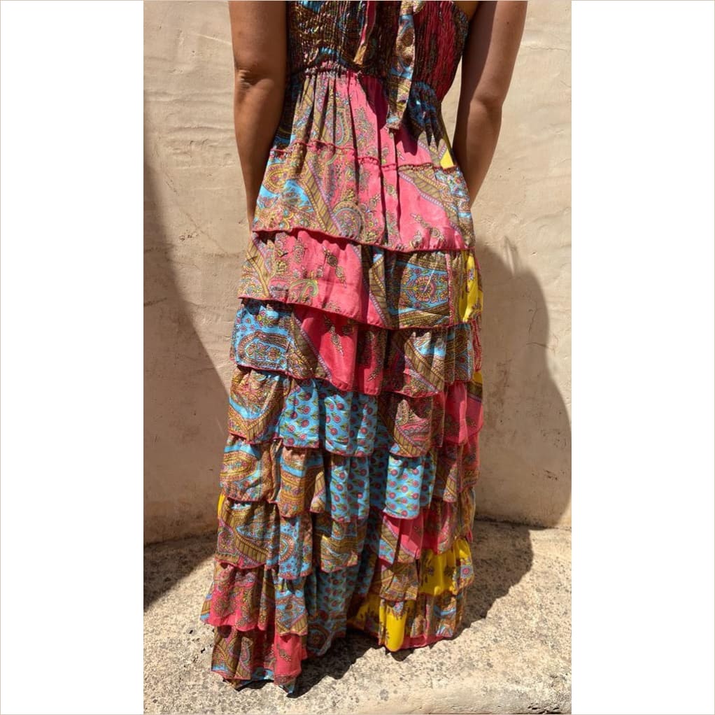 Maxi Boho Kleid Paisley 2 - Bekleidung & Accessoires